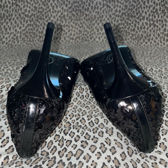 Chinese Laundry Women's Ruthy Dress Pump Black Sequin Stiletto Pointed Toe NWOT - Picture 14 of 14